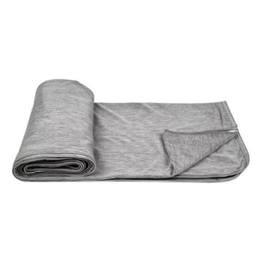 Imagem de Manta Refrescante Cobertor Gelado Frio Térmico Resfriamento Calor Fresco Perfeito para cama, sofá e viagens Q-Max 0.4, lavável à máquina (200 cm x 150cm)