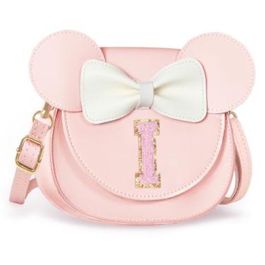 Imagem de Aganmi Linda bolsa tiracolo para meninas 2, 3, 4, 5, 6, 7, 8 anos, presente de aniversário, carteira infantil, rosa, 7.1*6.7*3.1in (18*17*8cm), I