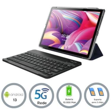 Imagem de Tablet Pc Android 13 6gb Ram 256gb Teclado E Caneta 5g - Mili, Cinza