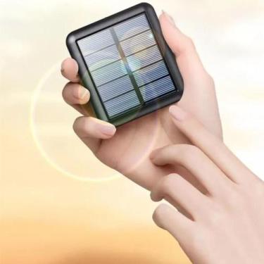 Imagem de Carregador SOLAR Portátil 10000mah Power Bank Energia Limpa - Home Goo