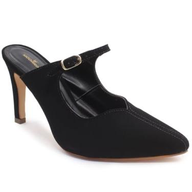 Imagem de Scarpin Mule Modarpe Salto Alto Confortável Moderno S17 (Preto, BR, Adulto, Numérico, 34)