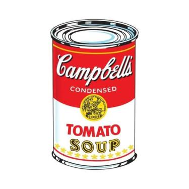 Imagem de Sopa De Tomate Campbell's Warhol POP Art Poster Impressão Em Tela Clás
