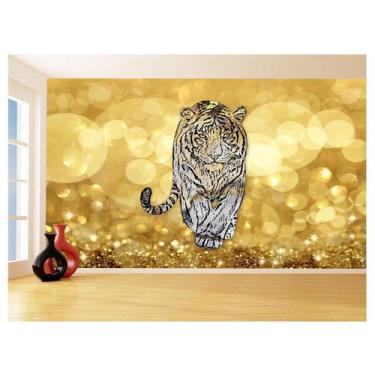 Imagem de Papel De Parede 3D Animais Pop Art Tigre Felino 3,5M Pxa143 - Você Dec