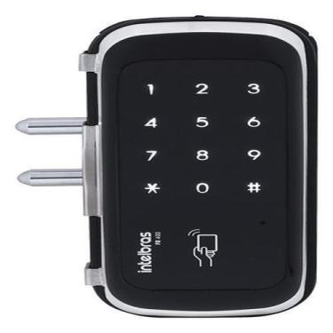 Imagem de Fechadura Eletrônica Digital Sobrepor Senha Cartão Intelbras