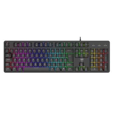 Imagem de Teclado Membrana Gamer T-Dagger Echo RGB Preto T-TGK109 ABNT2