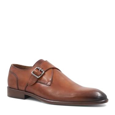 Imagem de Bruno Magli Mocassim masculino Solero Monk-Strap, Marrom, 43