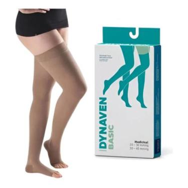 Imagem de Meia Sigvaris 7/8 Dynaven Basic 973 30-40 mmHg Bege, P3