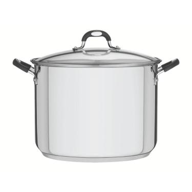 Imagem de Caldeirão Tramontina Astro Aço Inox Tampa de Vidro 30 cm 15,2 Litros