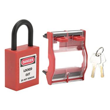 Imagem de Acouto 3p Circuiter Protetive Box & Padlock Set - Trava de Bloqueio Transparente Com Chaves para Elétrica