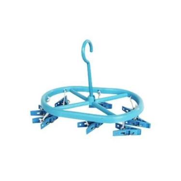 Imagem de Varal Pendurar Oval Plastico Colors Com 8 Prendedores - ul - Sanshin