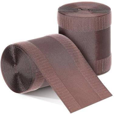 Imagem de WILLBOND Protetor de cabos de cobertura de piso aderente apenas para carpete de escritório comercial (6 m, marrom)