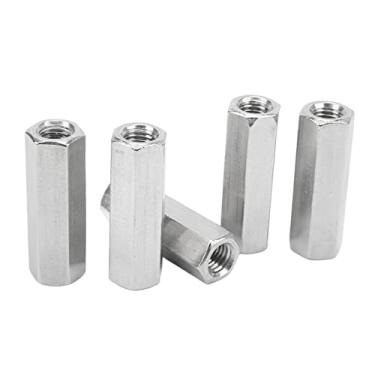 Imagem de KIMISS 5pcs M12*1,75 Porcas de Trava Hexadecipal, Aço Inoxidável 304, 60 Mm de Comprimento, Fixadores de Conexão Hexagonal Duráveis ​​para Automotivo e Mac Ry
