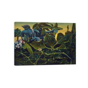 Imagem de Abstrato lona wall art pinturas famosas-Natureza ao amanhecer-Poster e impressões para decoração casa pronta para pendurar 50x70cm20x27in Tela Embrulhada