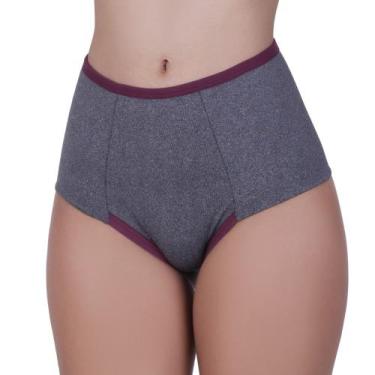 Imagem de Calcinha Alta Compressão Cós Alto Mescla Tanga Modeladora Pós Parto - 