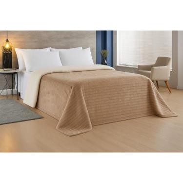 Imagem de Cobertor Casal Canelado Sherpa Lã Endredom Manta Dupla Face - Genérica