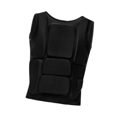 Imagem de simhoa Protetor de peito de karatê, equipamento de proteção corporal, colete para treinamento de muay thai, kickboxing, sparring, treinamento de sanda, S 41cmx50cm