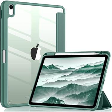 Imagem de Capa iPad 11 Geração 2025 (A16) 11", Compatível iPad 10th de 10,9", Com Suporte para Apple Pencil e Despertar/Sono Automático, Anti Impacto (Verde)