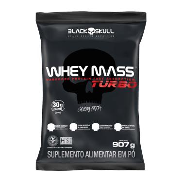 Imagem de Whey Mass Turbo - 907g - Black Skull Whey Mass Turbo Baunilha 907g