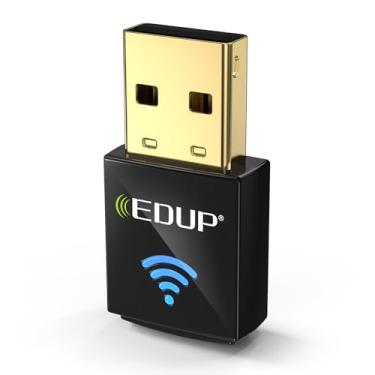 Imagem de EDUP Adaptador USB WiFi 6 AX600M para PC, Plug and Play, adaptadores de rede USB sem fio de banda dupla 2,4G/5,8Ghz WiFi Dongle antena para laptop, desktop compatível com sistema operacional Windows