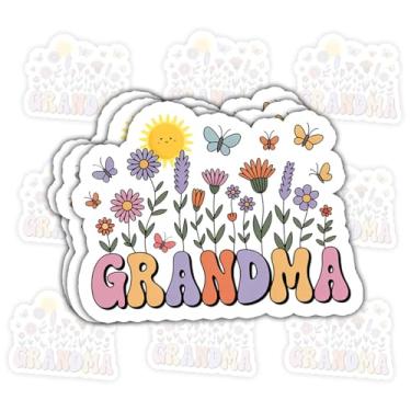 Imagem de 3 peças adesivos de avó adesivos de família decalque impermeável adesivos de vinil adulto para laptop Kindle copo de carro garrafa de água caneca telefone caderno capacete tamanho – 7,6 cm