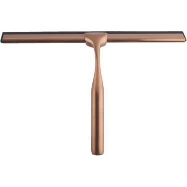 Imagem de Limpador De Tela De Chuveiro De Aço Inoxidável Limpador De Janela Ferramenta De Limpeza De Vidro Escova De Vidro Raspador De Piso De Azulejo De Banheiro, Black Scratch + Black Suction Cup, one-size