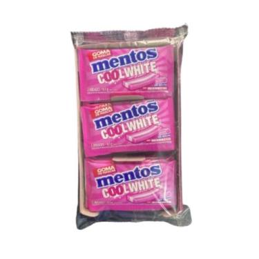 Imagem de Mentos goma de mascar cool White tutti frutti dp com 15 unidades - PER