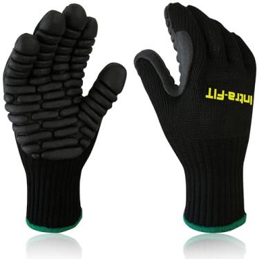 Imagem de Luvas de trabalho anti-vibração Intra-FIT, à prova de choque, redução de impacto, luvas de segurança, 61701L/XL, Large/XLarge