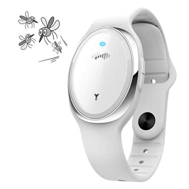 Imagem de Pulseiras ultrassônicas repelentes de mosquitos Bandas repelentes de insetos não tóxicas e anti-insetos Banda eletrônica reutilizável de proteção longa para controle de pra para crianças e adultos