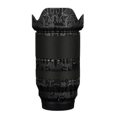 Imagem de Adesivo protetor de câmera de película de vinil para lente para Tamron 18-300 mm F3.5-6.3 adequado para acessórios de fotografia de montagem Fuji 18-300 (titânio circuito)