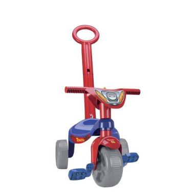Imagem de Triciclo Infantil Samba Toys Tchuco Heróis Super Teia com Haste, Unica