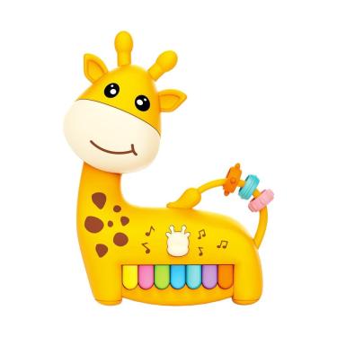 Imagem de Brinquedo Bebê Girafa Musical Unissex Laranja - Pimpolho
