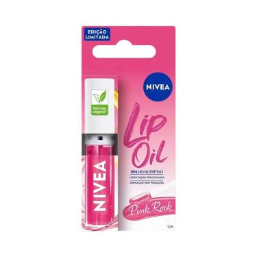 Imagem de Hidratante Labial Nivea Lip Oil Efeito Gloss Pink Rock 5,5ml