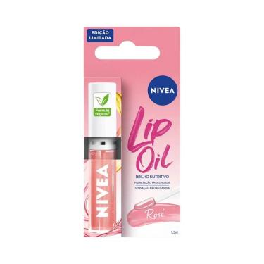 Imagem de Hidratante Labial Nivea Lip Oil Efeito Gloss Rosé 5,5ml