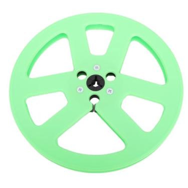Imagem de Heayzoki Pegue o Carretel de Fita de 7 Polegadas Vazias para, Studer Abs Universal Com 6 Buracos Flange Nab, Ideal para Audiófilos, Amantes da Música, Engenheiros, para Reparar, (Verde)