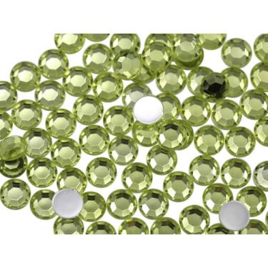 Imagem de Allstarco 1000 peças de strass acrílico de 4,5 mm SS20 de costas planas a granel/atacado amarelo de grau profissional SS20-1K-13