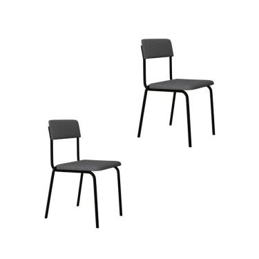 Imagem de Cadeira Fit Fixa C/4 Pes 475 X 505 X 810 Mm C/2 Un. Corriente Cinza Claro Corriente Cinza Claro