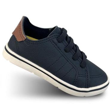 Imagem de Tênis Infantil Masculino Sapatenis Para Menino Sem Cadarço de Criança 