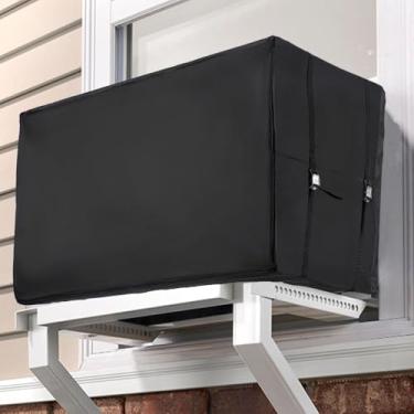 Imagem de Biubee Capas de Ar Condicionado para Unidades de Janela - 3 Camadas de Isolamento Fora Da Tampa Ca com Cordão Elástico de Fivela de Metal, Proteção Solar À Prova D'Água para Inverno Ao Ar Livre - 20,9