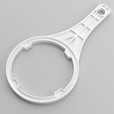 Imagem de Chave de filtro de água resistente para cartuchos de 2,5 x 10 e 2,5 x 20 polegadas - aderência máxima de 8,9 cm para sistema RO, filtro sob a pia e caixas finas - Ferramenta de plástico ABS durável