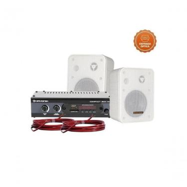 Imagem de Kit De Som Para Ambiente Hayonik Ambience 2000 Od V2 Branco
