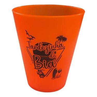 Imagem de Kit 50 Copos Ecológicos Personalizados 300ml – Reutilizáveis para Festas e Eventos (Laranja)