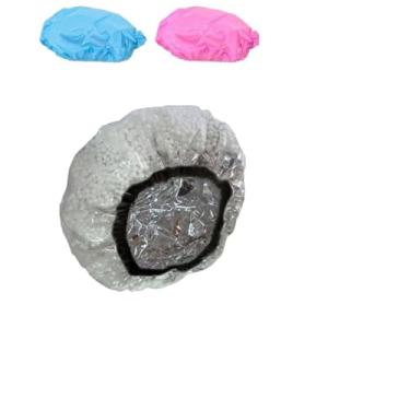 Imagem de Toucas de Banho e 1 Touca com Isopor para Hidratação(2 toucas de banho e 1 isopor)