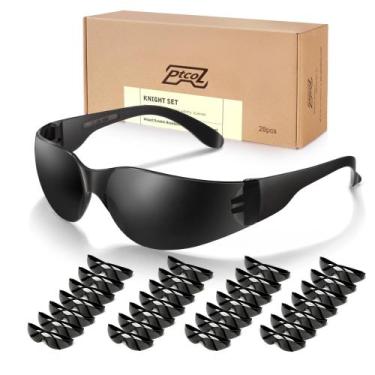 Imagem de Conjunto de óculos de segurança PTCOL Knight, pacote com 28 lentes pre