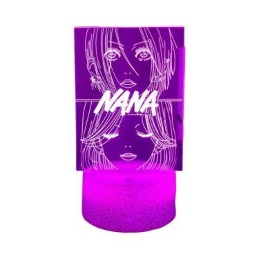 Imagem de Quarto Infantil 3D Luz Anime Nana LED Lâmpada Noturna Manga Decoração 