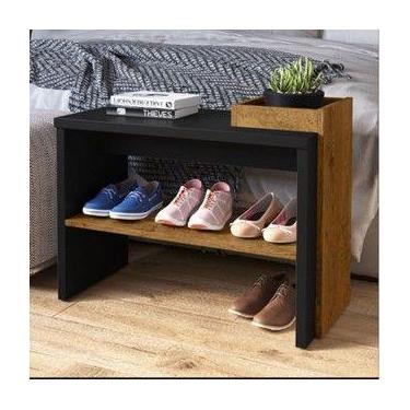 Imagem de Sapateira Londres para hall de entrada com assento Decore Móveis - Bea