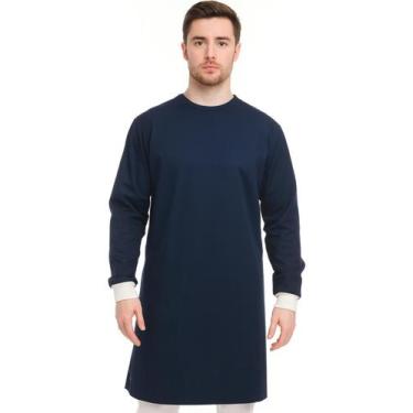 Imagem de Avental Cirúrgico De Tecido Manga Longa - Pronta Entrega - CARMONI, Az