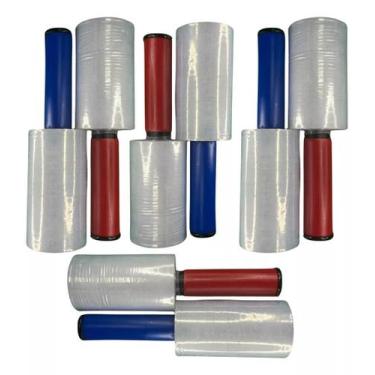 Imagem de  20 Filme Stretch Com Cabo Giratório Embala Tudo 120 Metros - Tutti Su