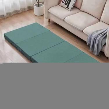 Imagem de Colchão De Cama Individual, Alívio De Pressão E Colchão De Sono De Suporte, Colchão Duplo Grosso Antiderrapante, Tapete Portátil Para Camper Van, Green, 200 * 70 * 10cm