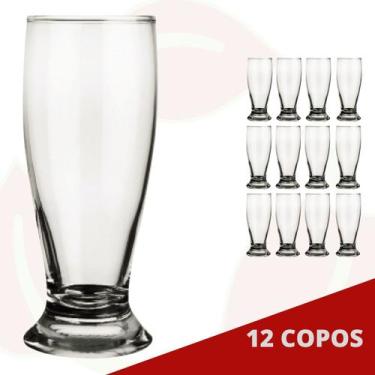 Imagem de 12 Copo de Vidro Tulipa Chopp 200ML Nadir Cerveja Drink - NADIR FIGUER