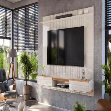 Imagem de Painel bancada Arabia off white perolizado/jequitiba - CASA H